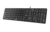 GENIUS SlimStar 126, wired multimedia keyboard, USB, US layout, black