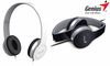 Genius HS-M430, Headset with In-line microphone, black/white