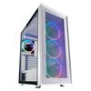 LC POWER Gaming 802W - White_Wanderer_X, ATX, 4x120mm RGB case fans, tempered glass side, USB3.0/Type C