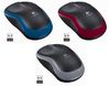 Logitech M185, Wireless Mouse, micro USB receiver, red