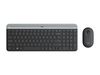 Logitech Wireless Combo MK470, slim keyboard, optical mouse, USB receiver, graphite, YU